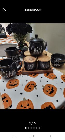 Rae Dunn Black Matte Kitchen Canister Set