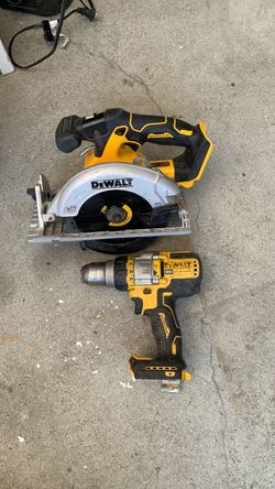 Dewalt drill and circular saw