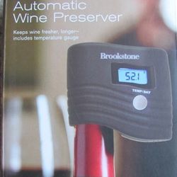 NEW IN BOX - Brookstone Automatic Wine Preserver