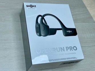 NEW - SHOKZ OpenRun Pro-Bone Conduction Headphones, Open-Ear Bluetooth Wireless Sport Headphones for Running and Workout, Sweat Resistant, Long Batter