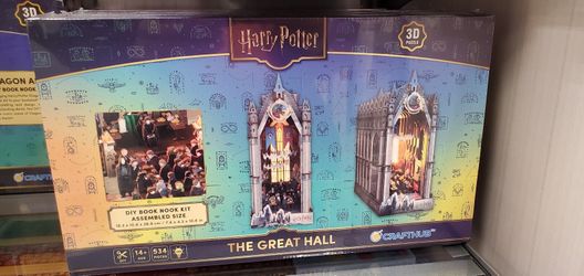 Harry Potter Crafthub Great Hall DIY Book Nook Kit 3D Wooden Puzzle LED 534 Pc