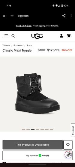 Classic Maxi Toggie Ugg Boot Shoe
