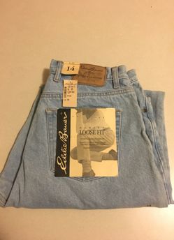 NEW Women's size 14 Eddie Bauer jeans - Antique blue