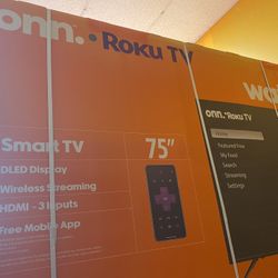 75”ONN ROKU SMART TV