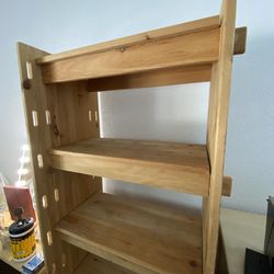 Wood Shelf - 5 Shelves Adjustable Height