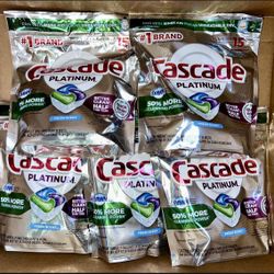 Cascade Platinum Dishwasher Pacs 