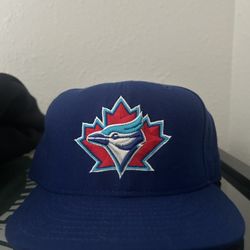 Vintage 2000s Toronto Blue Jays New Era Fitted Hat Baseball MLB EUC Size 7 1/2