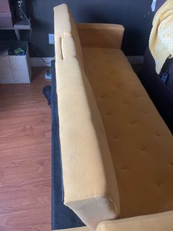 Yellow futon