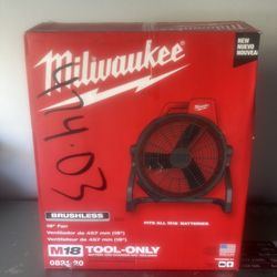 Milwaukee M18 Brushless Cordless 18in Fan