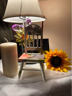Refurbished Vintage Dollhouse - Style Chair.  *Botanical Garden Home Decor