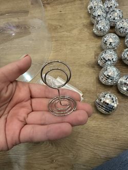 24 Silver Table Holder Bases