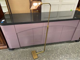 Brushed Brass Task Floor Lamp