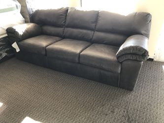 Grey microfiber sofa