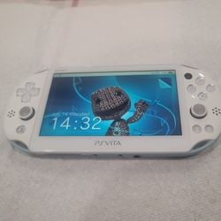 SONY PS VITA SLIM SPECIAL JAPAN IMPORT USA REGION BABY BLUE 128GB W/ALOT OF GAMES 