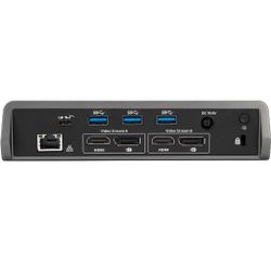 Compatible con vídeo dual 4 K Ultra HD monitor a través de 2 DisplayPort (DP 1,2 A) y 2 puertos HDMI 15(HDMI 2.0); y es compatible con Thunderbolt 3


