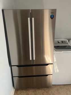 Midea French Door Refrigerator Stainless Steel