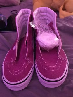 Vans SK8-Hi Pink Suede High-Top Sneakers