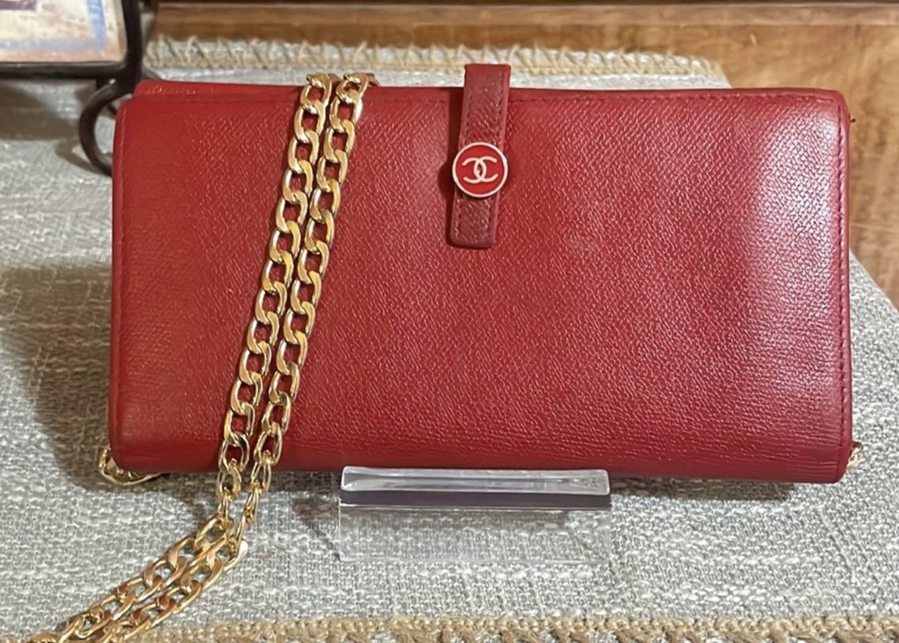 Red Chanel  Wallet 