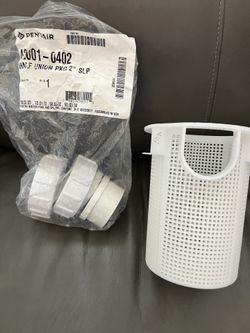 Pentair Trap Basket And 2” Slip Half Union Pool /spa Fittings
