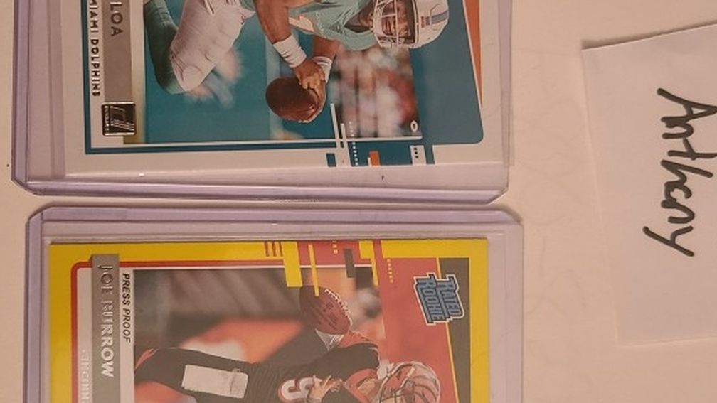 Burrow And Tia Rated Rookie Press Proof