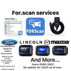 FORScan Services          FORD-LINCOLN-MAZDA