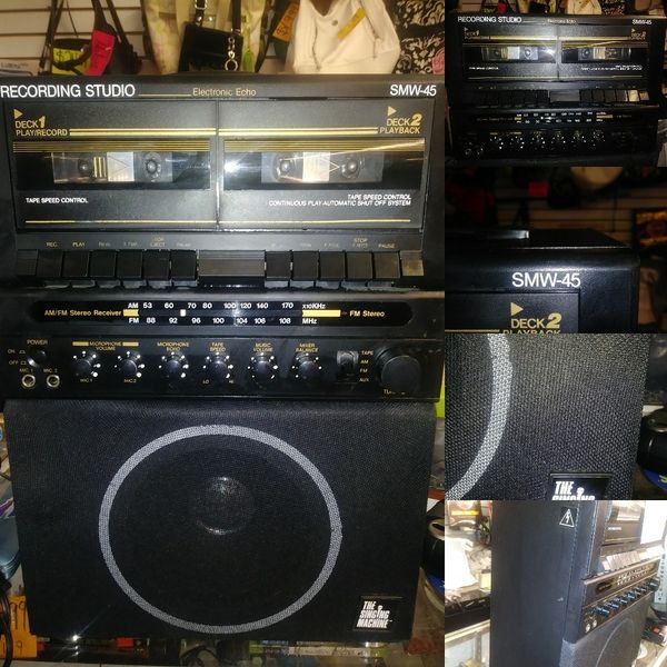 Vintage karaoke system by The Singing Machine recording studio smw 45