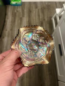 Carnival Glass Advertising Isaac Benesch & Sons Bowl