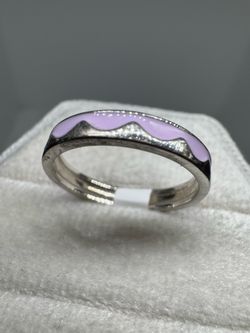 925 Sterling Silver Enamel Ring Size 6 Colorful Stylish Women’s Jewelry New