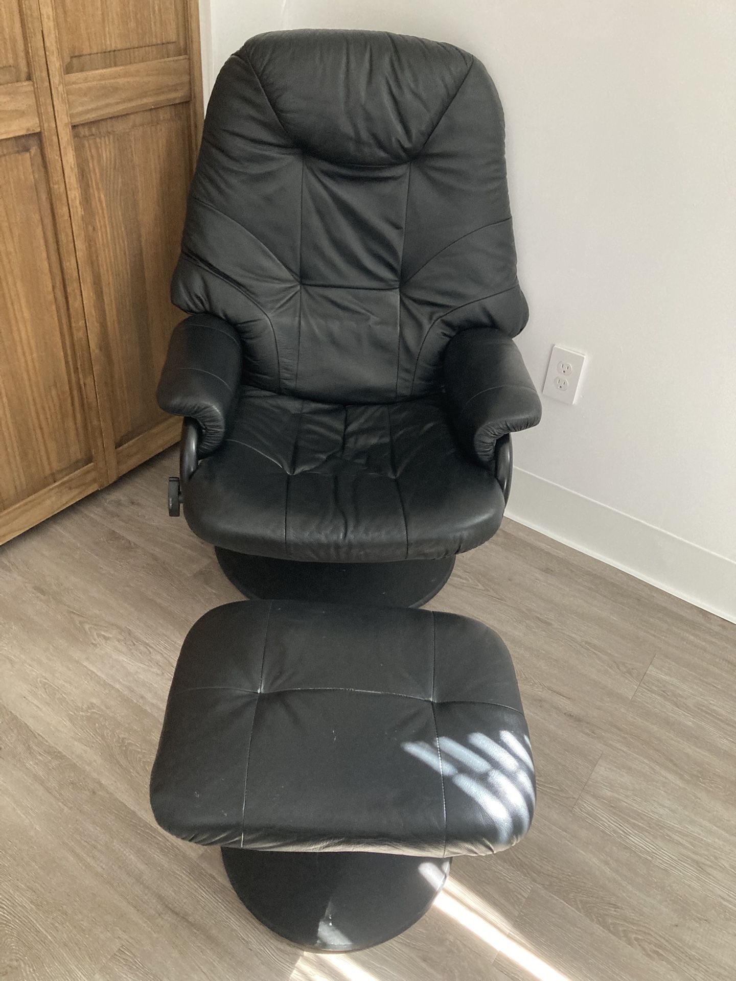 Chair And Foot Stool Ottoman