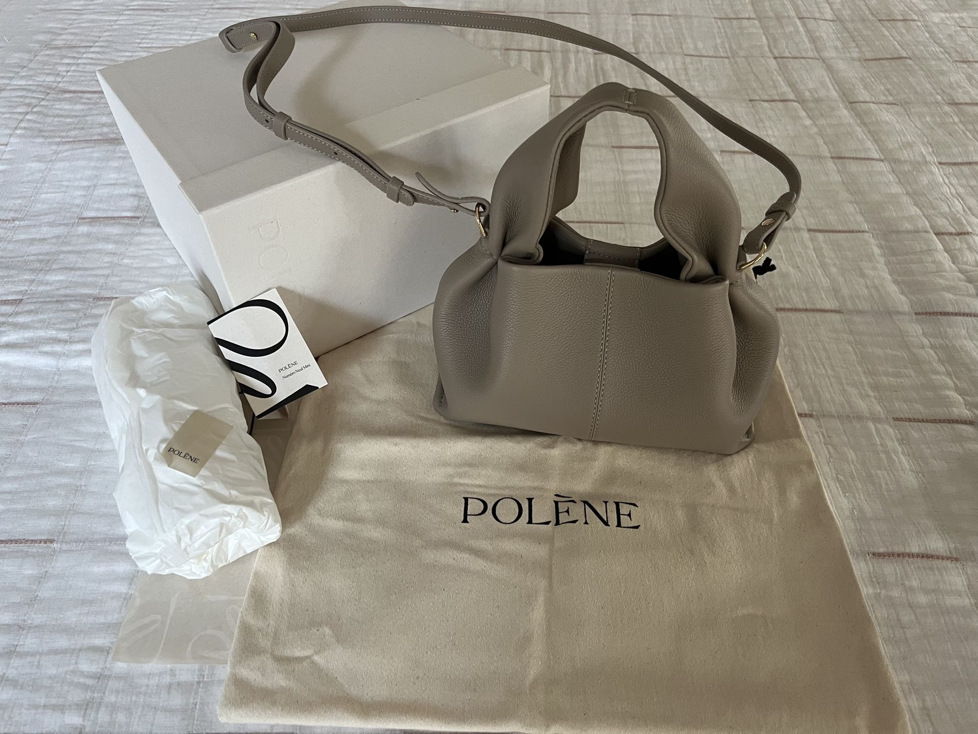 NEW AUTHENTIC NUMERO NEUF MINI IN TAUPE COLOR