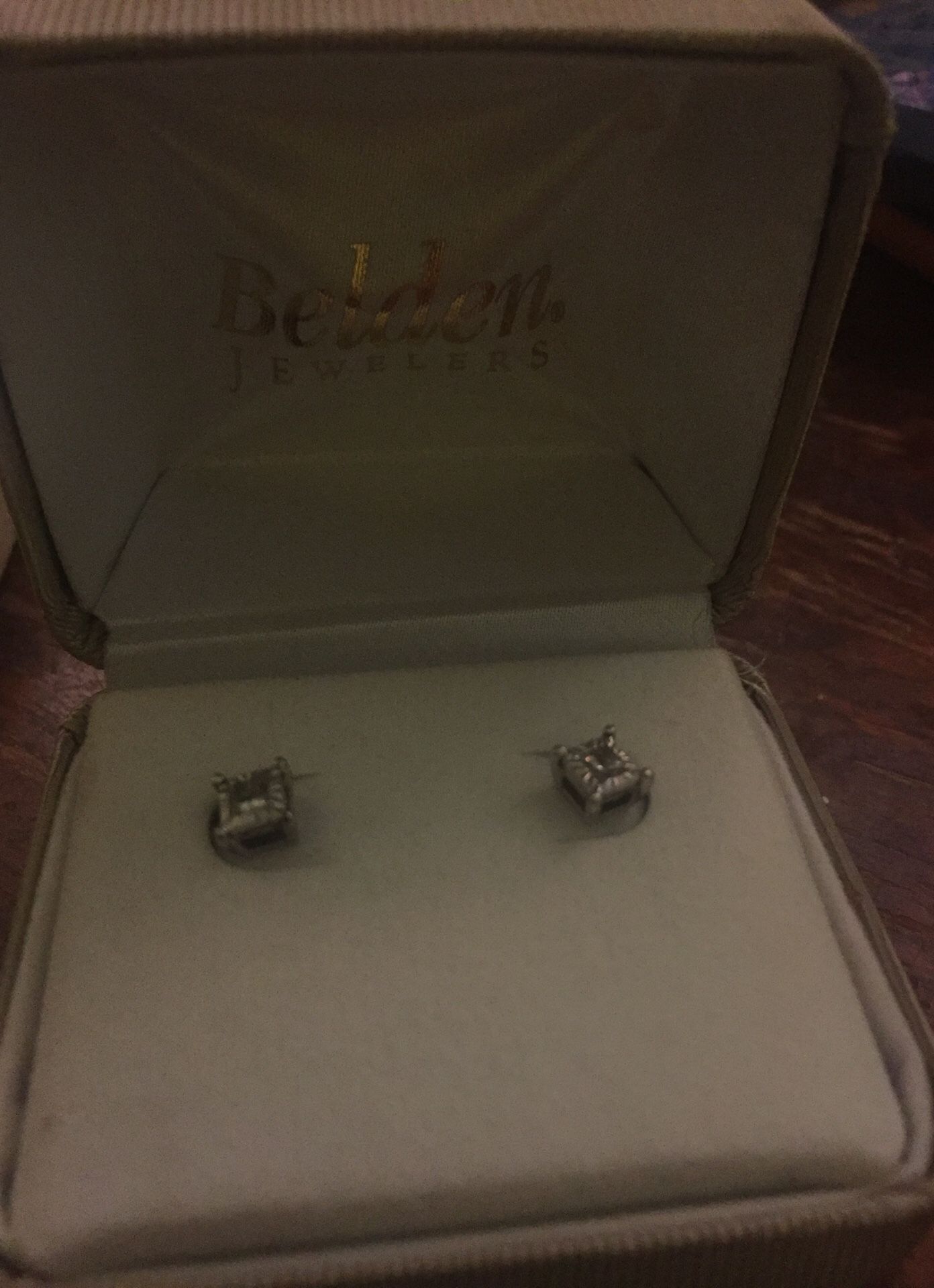 White gold diamond earrings for sale