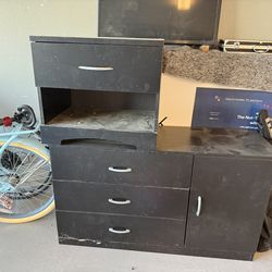 Nightstand & Tv Stand w/Storage