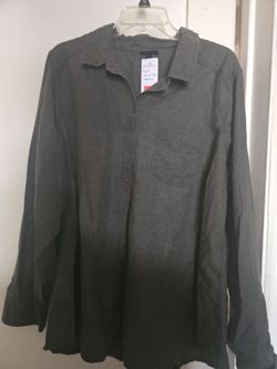 🖤Torrid olive button up size3x NEW $13🖤