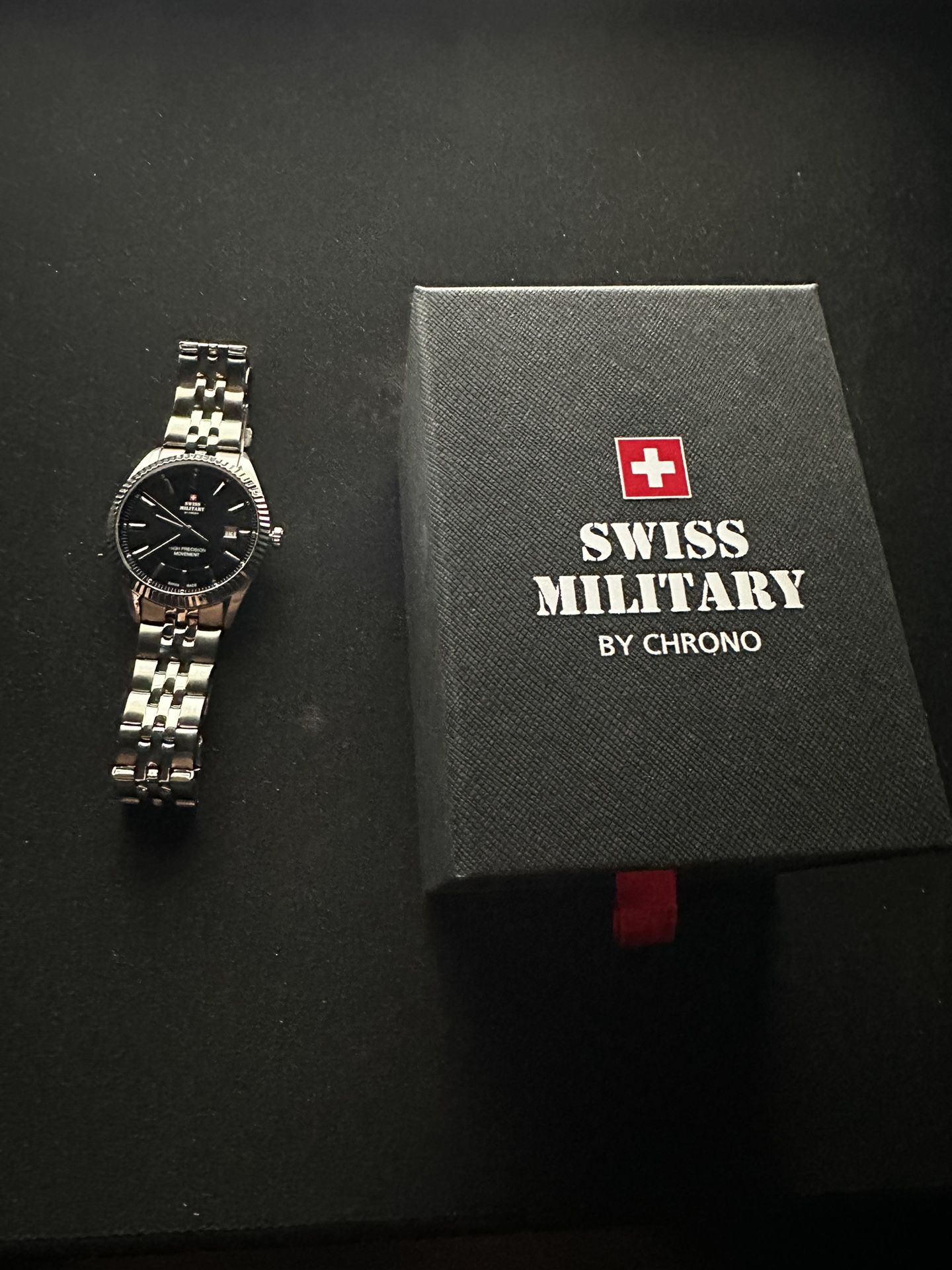 Silver Swiss watch From switzerland
