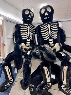Large skeleton pillow