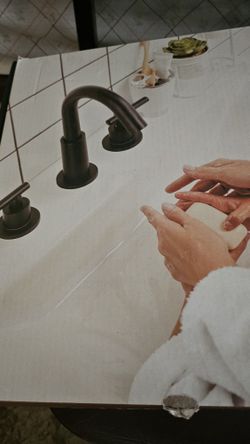 NICKEL FINISH BATHROOM FAUCET 