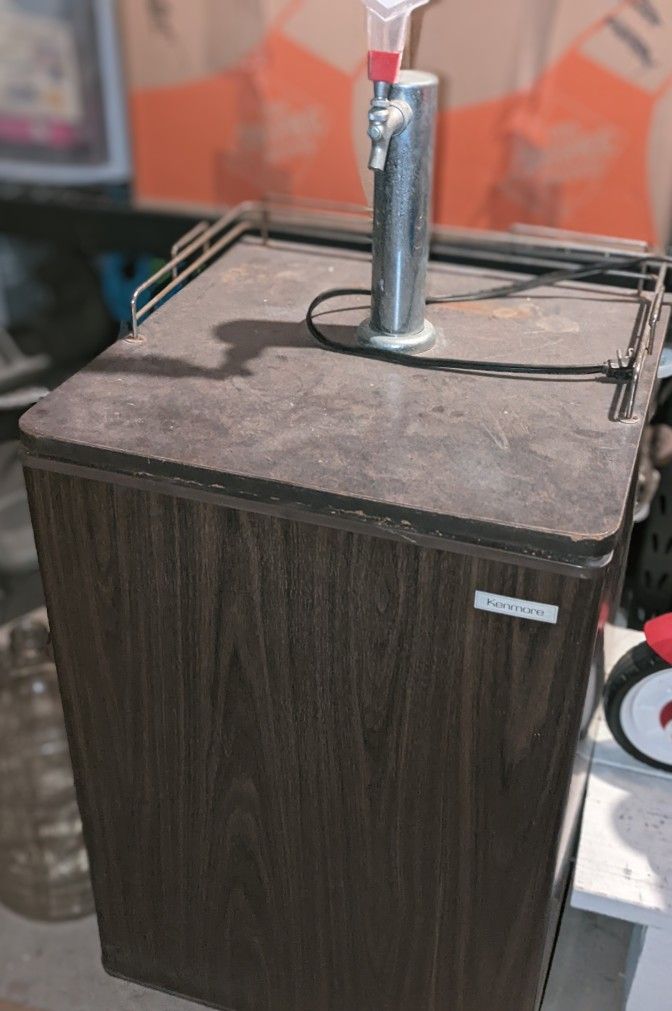 Kenmore Kegerator with Tap - 1/2 Barrel Beer Dispenser & Refrigerator