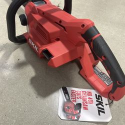 New 14” Powercore Skil 40 Volt Cordless Chainsaw With Battery And Charger