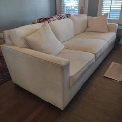 Ethan Allen couch and ottoman 