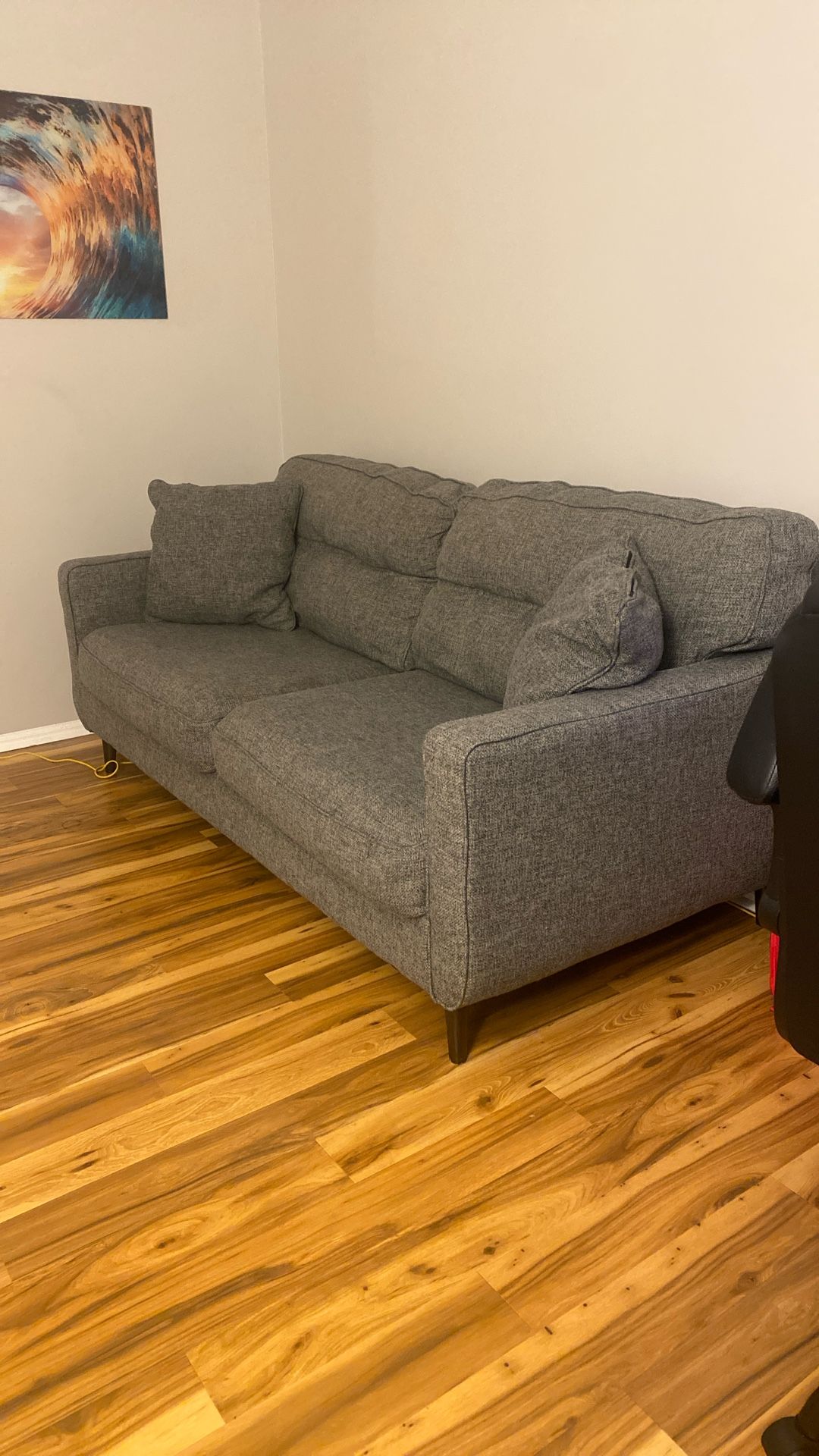 Grey Couch - 2 Seater - Soft