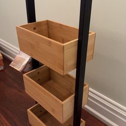 Station Caddy (Bamboo 3 Shelf) Brand New