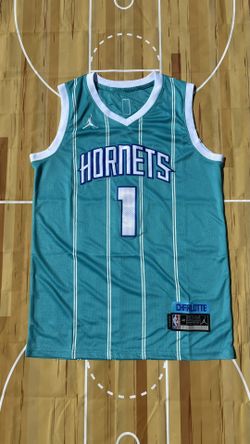 Charlotte Hornets 2025 Away Lamelo Ball #1 Aqua NBA Jersey