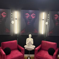 Set of 2- Abbyson Lounge Accent Chairs