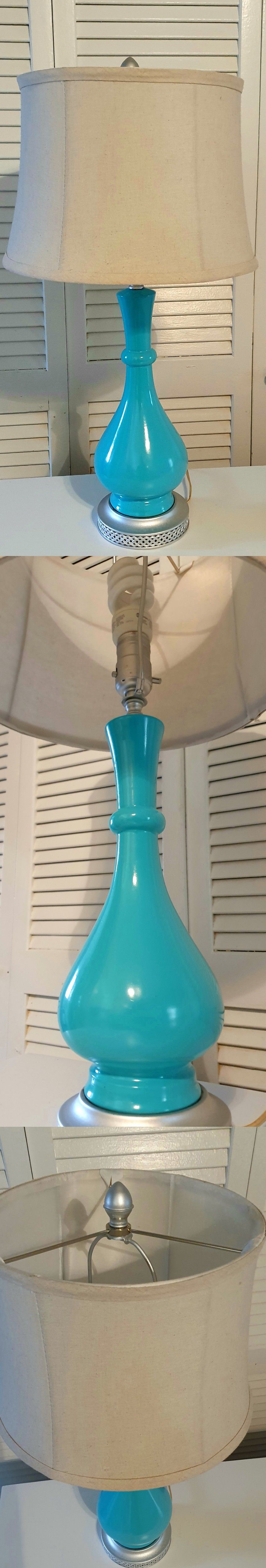 Antique Teal Lamp