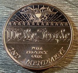 We The People 2nd Amendment 1 Oz .999 Copper Round Coin