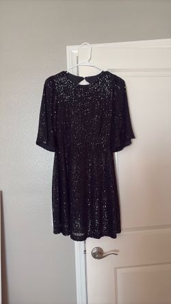 Black Sequin Dress