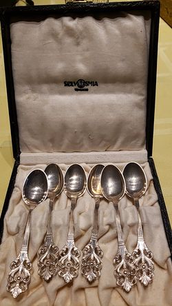 Vintage set of 6 teaspoons silverplated 1950's