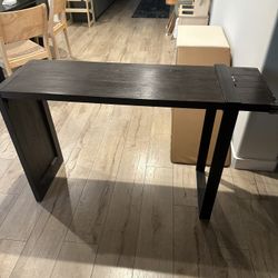 Console Table - Black Wood