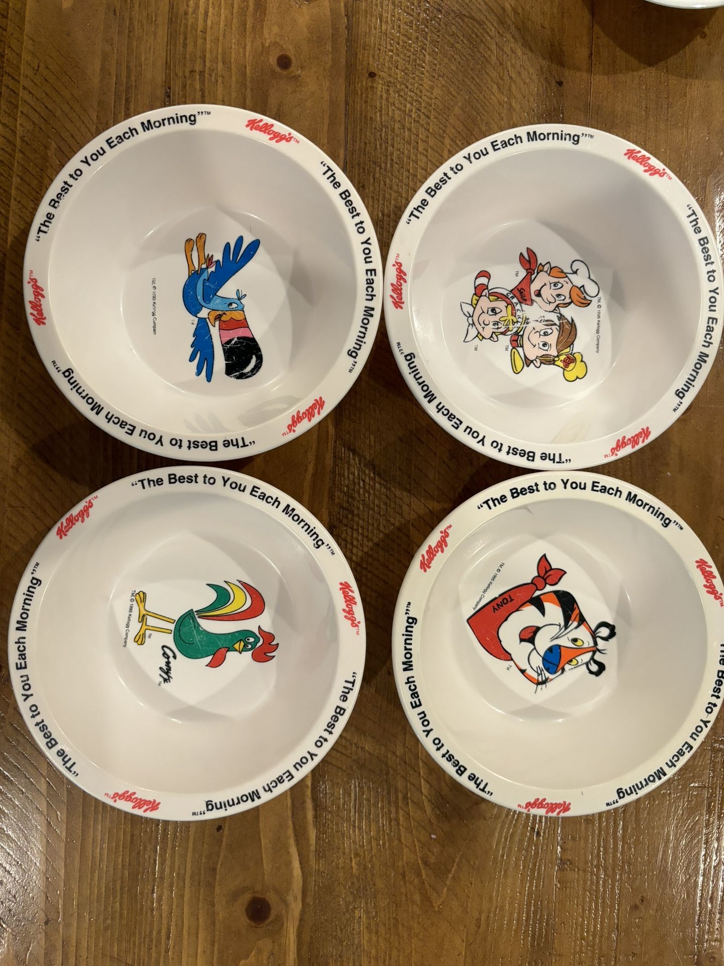 Kelloggs “The Best To You Each Morning” Collectable Bowls Rare