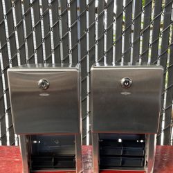 Two Comercial Bobrick Paper Dispenser 